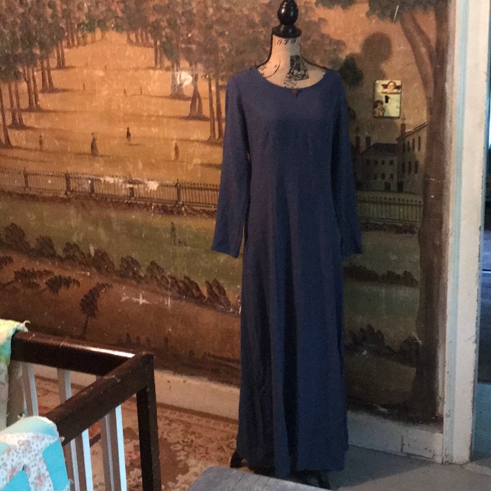 Oshoplive Long bohemian blue dress